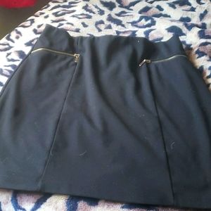 Black zipper Skirt